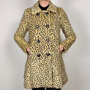 Free People Faux Fur Cheetah Coat